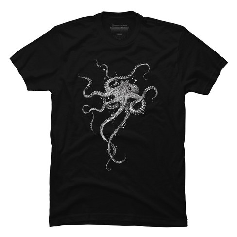 Men's Design By Humans Octopus By Taojb T-shirt - Black - 5x Large : Target