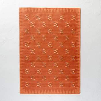 5'x7' Dot Pattern Boarder Rug Rust - Opalhouse™ designed with Jungalow™