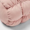 Puffer Bolster Decorative Throw Pillow Light Pink - Room Essentials™ - 4 of 4