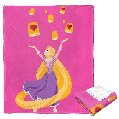 Disney Princesses Floating Valentines Silk Touch Throw Blanket 50x60 Inches