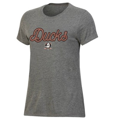 NHL Anaheim Ducks Women's Gray Fashion T-Shirt