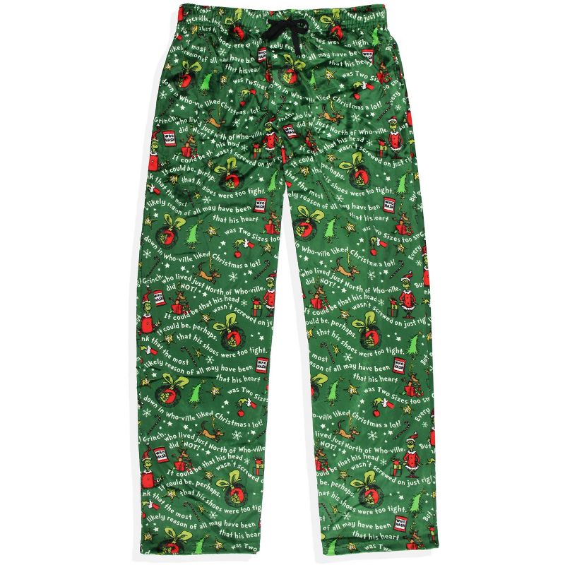 How the Grinch Stole Christmas Tossed Print Collar Sleep Family Pajama Set, 3 of 5