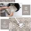 coucheta Washable Area Rug with Non Slip Backing, Multi-size Vintage Foldable Low Pile Traditional Ultra-Thin Carpet, for Living Room, Bedroom - 3 of 4