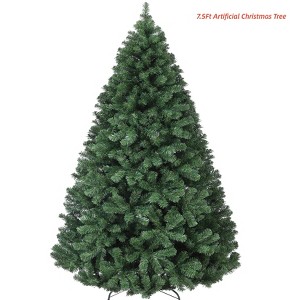 4.5Ft/6ft /7.5Ft/9 ft Artificial Christmas Tree, Realistic Premium Spruce Hinged Christmas Tree, Holiday Christmas Tree w/Metal Hinges - 1 of 4