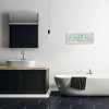 Stupell Industries Bathroom Rules with Teal Text, 24" x 10" - 2 of 4