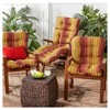 Kensington Garden 21"x21" Outdoor Seat and Back Chair Cushion - 3 of 4