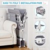 Portable Baby Changing Table, Foldable Diaper Change Table with Wheels, Adjustable Height, Cleaning Bucket - 4 of 4