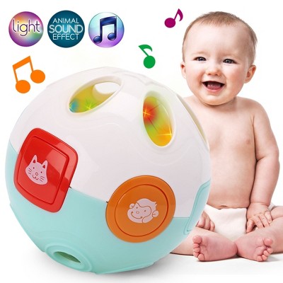 LotFancy Baby Musical Crawling Learning Ball, 5" Interactive Baby Ball Toy for Toddlers, Infant