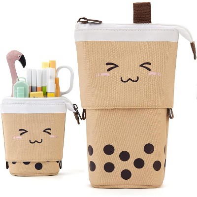 Fmeida Cute Pencil Case  Office Organizer Multifunctional pencil case Blue