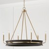 Capital Lighting Finn 6 - Light Chandelier in  Black Stain/Matte Brass - 3 of 4