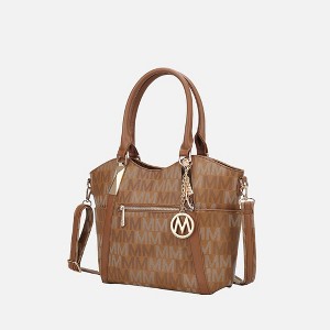 MKF Collection Jeneece M Signature Tote Bag Vegan Leather Stylish Women’s Purse by Mia K- Tan - 1 of 4
