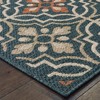 Oriental Weavers Latitude 709B3 Teal/ Orange Indoor/Outdoor Area Rug - 6'7" x 9'2" - 3 of 4