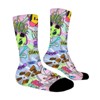 Hip Hop Inspired Colorful Graffiti Women Printed Crew Socks Funny Funky Socks Soft Polyester Novelty Gifts for Artists Men - 3 of 4