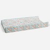 Bacati - Jungle Safari Aqua/Orange Muslin Quilted Changing Pad Cover - 3 of 4