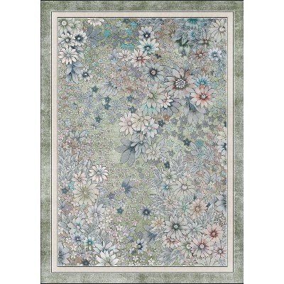 Fulvari Area Rug,Rugs for Living Room & Bedroom,Bohemian Washable Rug with TPR Gripper,Recycled Polyester Low-Pile Pet & Kid Safe