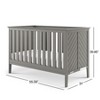 Child Craft Atwood 3-in-1 Convertible Crib, Converts to Day Bed, Toddler Bed, 3 Mattress Positions, Non-Toxic, Baby Safe Finish (Lunar Gray) - 3 of 4