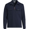 Lands' End Men's Long Sleeve Corduroy Collar Bedford Rib Quarter Zip - 3 of 4