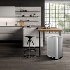 Acekool 2-Pack Trash Can Set, 13 Gallon Stainless Steel Step-On Kitchen Bin and 2 Gallon Slim Trash Can for Narrow Spaces - 2 of 4