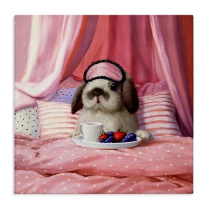 Stupell Industries Bunny with Breakfast In Bed, 17" x 17" - 1 of 4