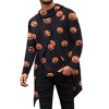 COOFANDY Men's Slim Fit Hoodie Lightweight Hooded Sweatshirt Casual Hip Hop Long Length Cloak Hooded Cape Pullover - 4 of 4