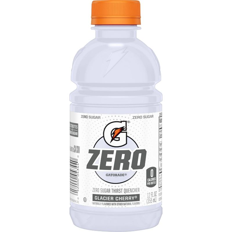 Gatorade G Zero Glacier Cherry Sports Drink - 12pk/12 fl oz Bottles, 3 of 7