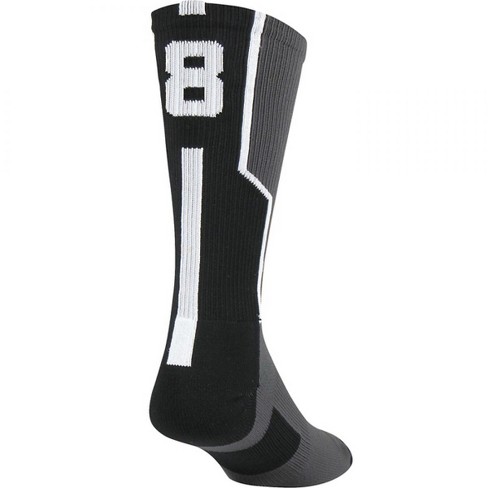 Twin City Player Id Sock (single Sock) Md Graphite | Black | White ...