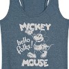 Women's - Disney - Mickey Mouse Hello Folks Graphic Racerback Tank - 2 of 4