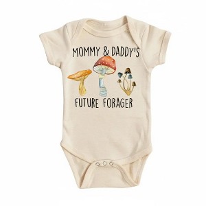 Mushroom Forager Newborn Baby Onesie® Bodysuit GS1 - 1 of 4