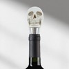 Unique Bargains Halloween Pumpkin Bottle Stopper Aluminum Alloy PTR Resin Black White Silver Tone 1 Pc - 2 of 3