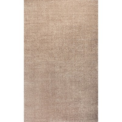 Beige Low-Pile Synthetic Reversible Area Rug, 3 x 5 ft