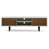 Gemini Wood Contemporary TV Stand: Media Entertainment Center for 66" TVs - Baxton Studio - 2 of 4