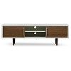 Gemini Wood Contemporary Tv Stand For Tvs Up To Walnut white 66