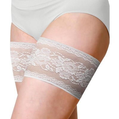Peony Thigh Bands by Bandelettes® | White
