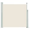 vidaXL Patio Retractable Side Awning 55.1 in.x196.9 in. Cream - 2 of 4