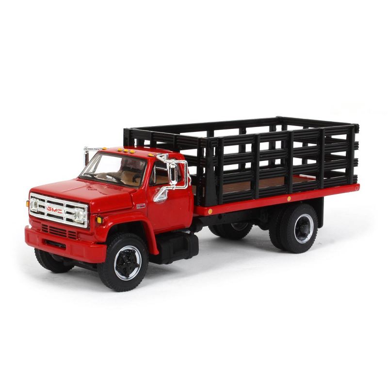 1/64 GMC 6500 Stake Bed Truck, Red With Black Stakes, First Gear Exclusive, DCP 60-0889, 1 of 6