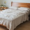 Crane Home | Calm Crinkled Comfort Flat Sheet (Morning Fog) - 4 of 4