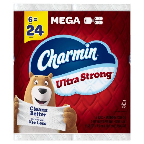 Charmin Ultra Strong Toilet Paper - 6 Mega Rolls : Target