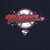 Women's Superman 2025 Meteors New Logo Cap Sleeve Baby Rib Crop Top - 3 of 4