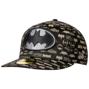Adult Batman New Era Laser Etched All Over Logos 59Fifty Hat - 1 of 4