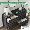 AMERLIFE 6 Drawer Dresser, Farmhouse 54" Wide Chest of Drawers with Slat Handles - 4 of 4
