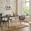 Botanical Powder White and Green Leaves Tropical Paste the Wall Wallpaper - 2 of 4
