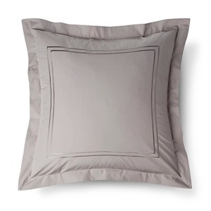 Classic Hotel Pillow Sham (Euro) Gray - Fieldcrest