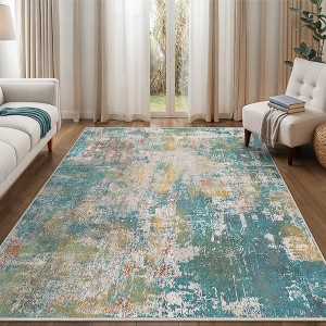 Abynow Medallion Distressed Persian Indoor Area Rug - 1 of 4