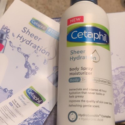 cetaphil sheer hydration body spray moisturizer 7oz