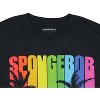 Seven Times Six SpongeBob SquarePants Cartoon Men's Rainbow Adult Short Sleeve T-Shirt Blue - image 3 of 3