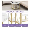 Modern Design 2-Tier Round Coffee Table With Open Shelf Storage Wood Center Coffee Home Decor For Office Living Room - 2 of 4