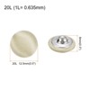 Unique Bargains Blouses Sweater Round Aluminum Cotton Fabric Cloth Covered Buttons 10 Pcs - 2 of 4