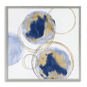 Stupell Industries Golden Rings and Circles Abstraction, 12" x 12" - 1 of 4