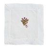 Saro Lifestyle Candy Cane Embroidered Cocktail Napkins (Set of 12) - image 2 of 4