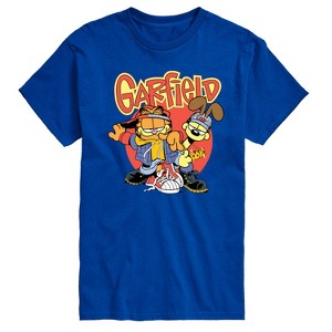 Men's - Garfield - Logo with Odie Short Sleeve Graphic T-Shirt - 1 of 4